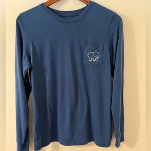NWOT Ivory Ella Long Sleeve Blue Tee Blue Size S